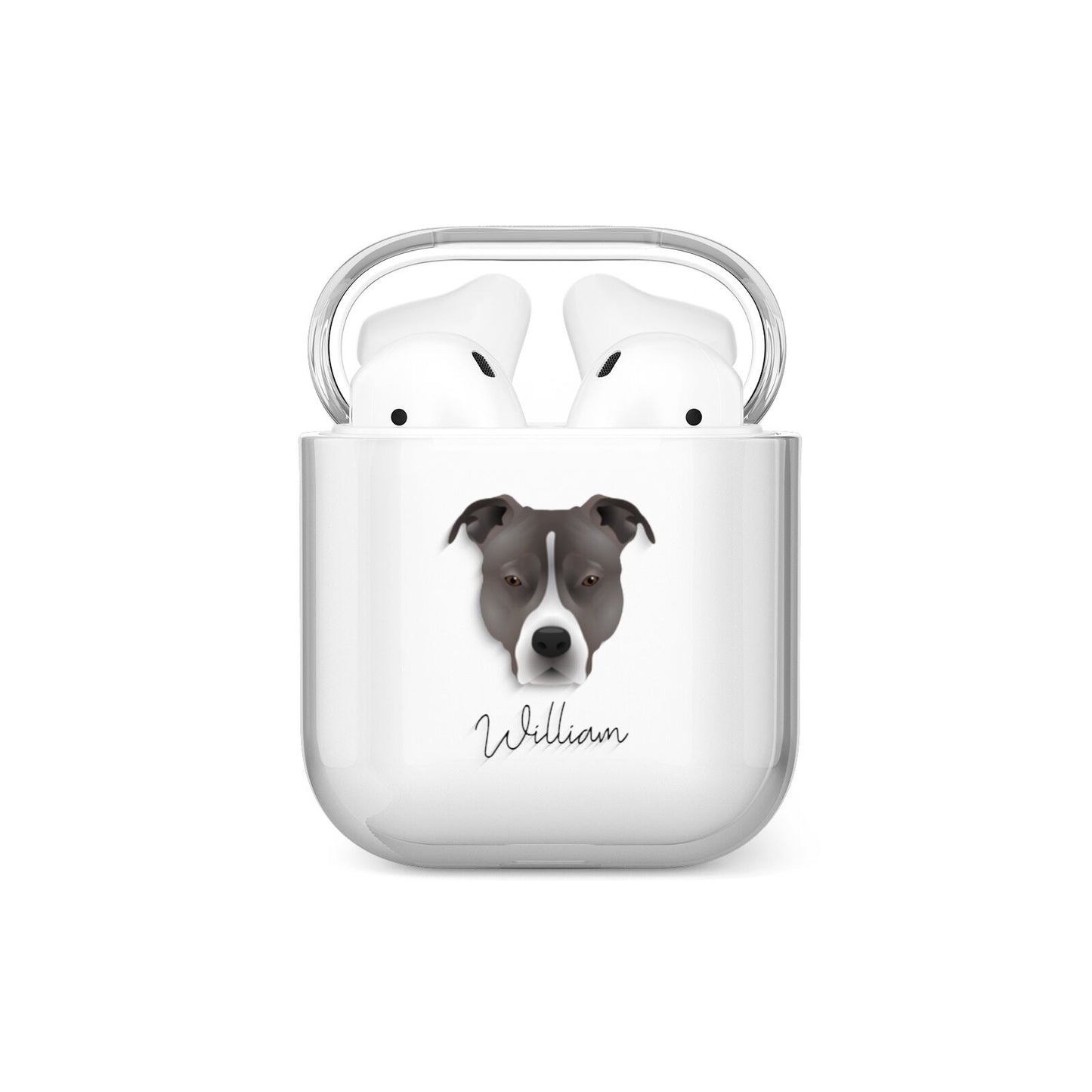 American Pit Bull Terrier Personalised AirPods Case
