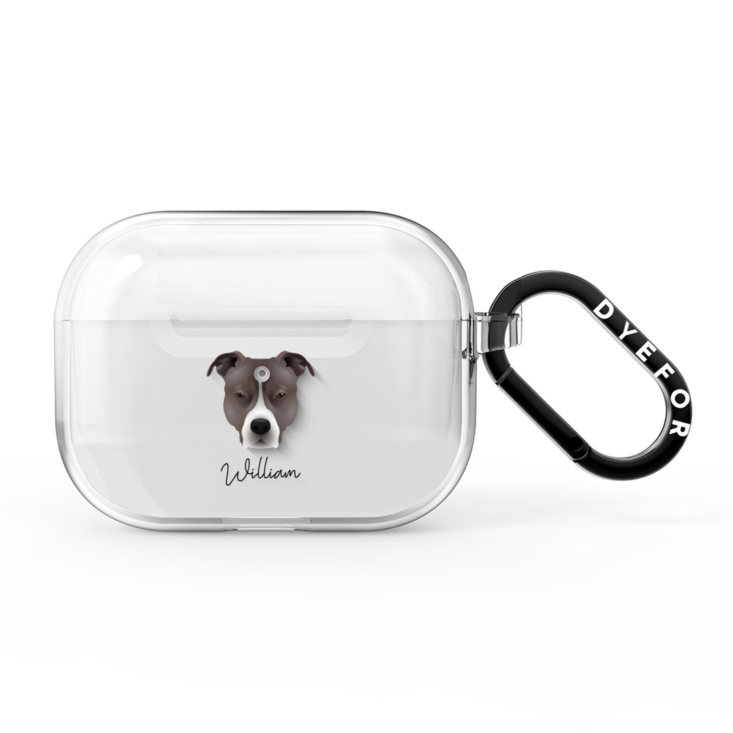 American Pit Bull Terrier Personalised AirPods Pro Clear Case
