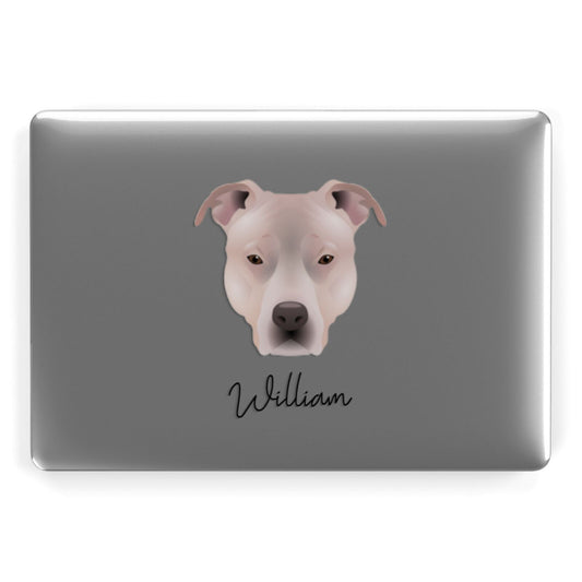 American Pit Bull Terrier Personalised Apple MacBook Case