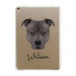 American Pit Bull Terrier Personalised Apple iPad Gold Case