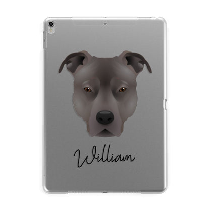 American Pit Bull Terrier Personalised Apple iPad Silver Case
