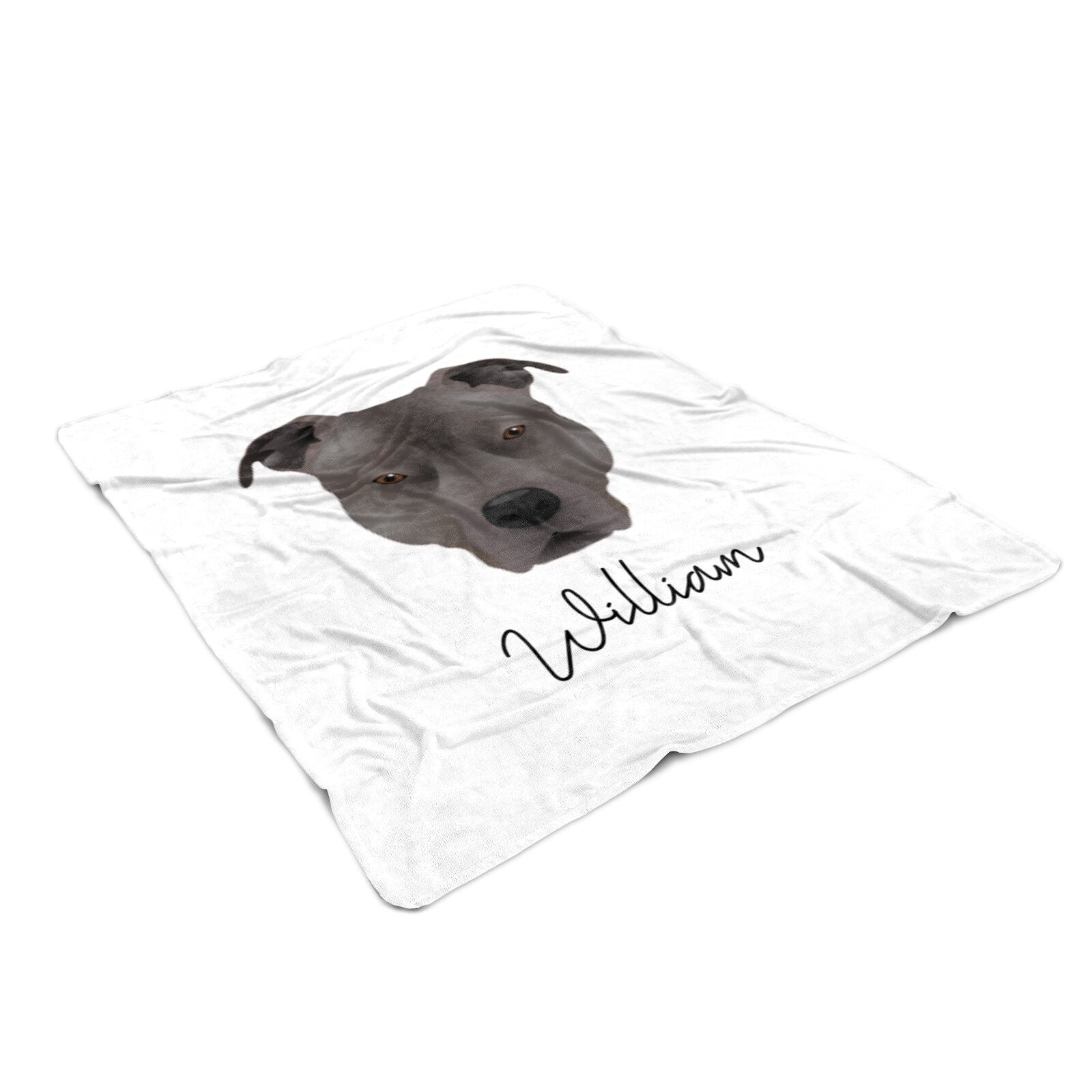 American Pit Bull Terrier Personalised Medium Fleece Blankets