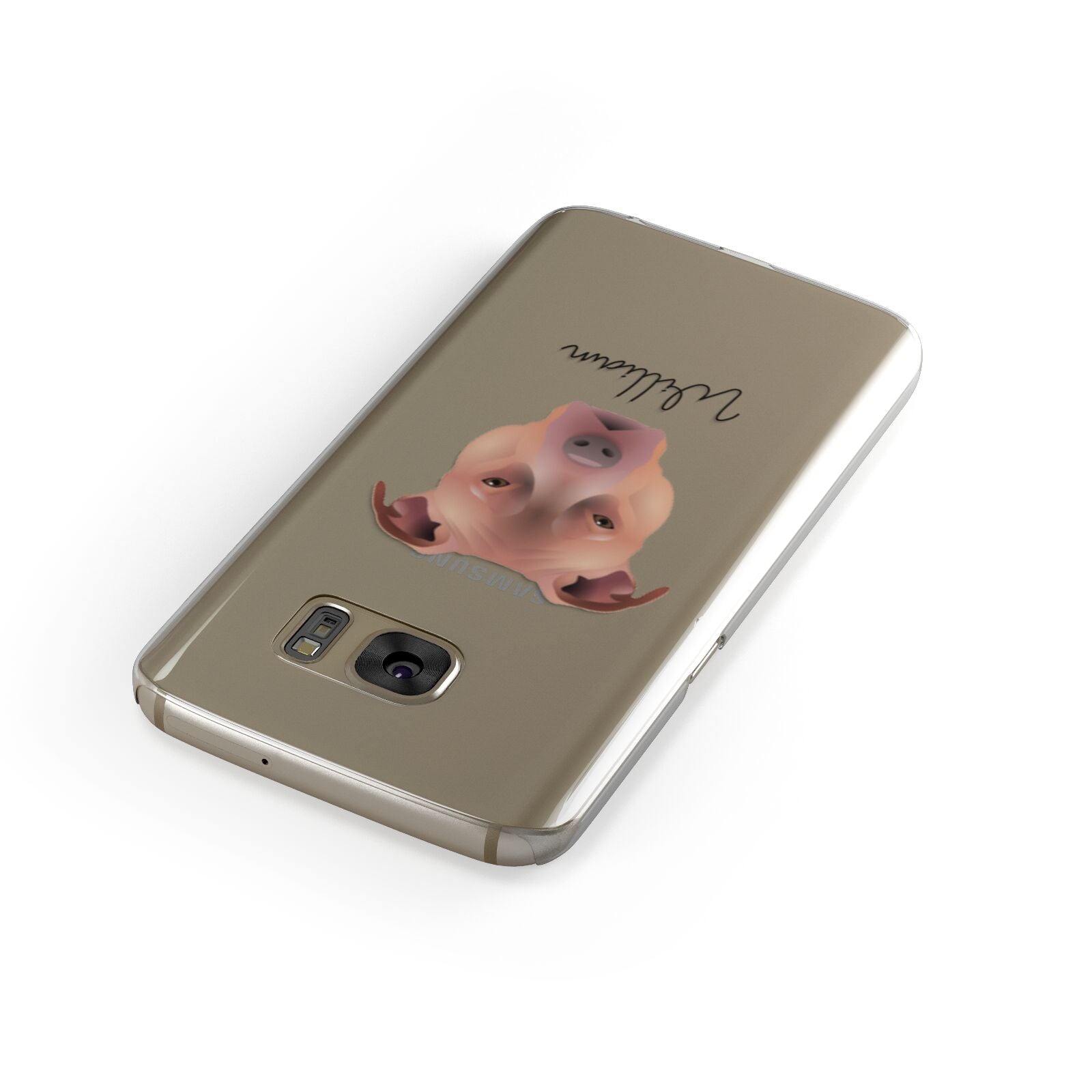 American Pit Bull Terrier Personalised Samsung Galaxy Case Front Close Up