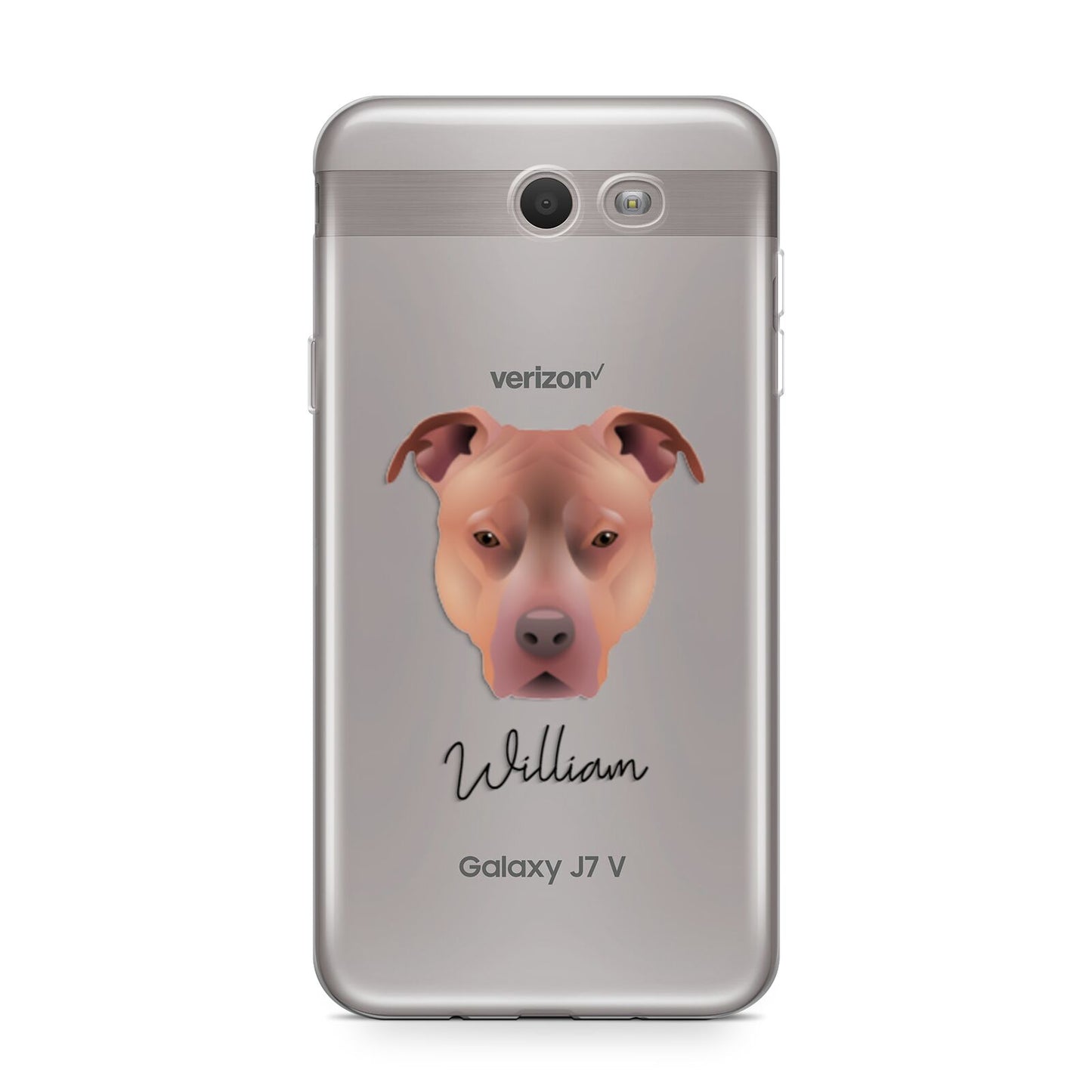 American Pit Bull Terrier Personalised Samsung Galaxy J7 2017 Case