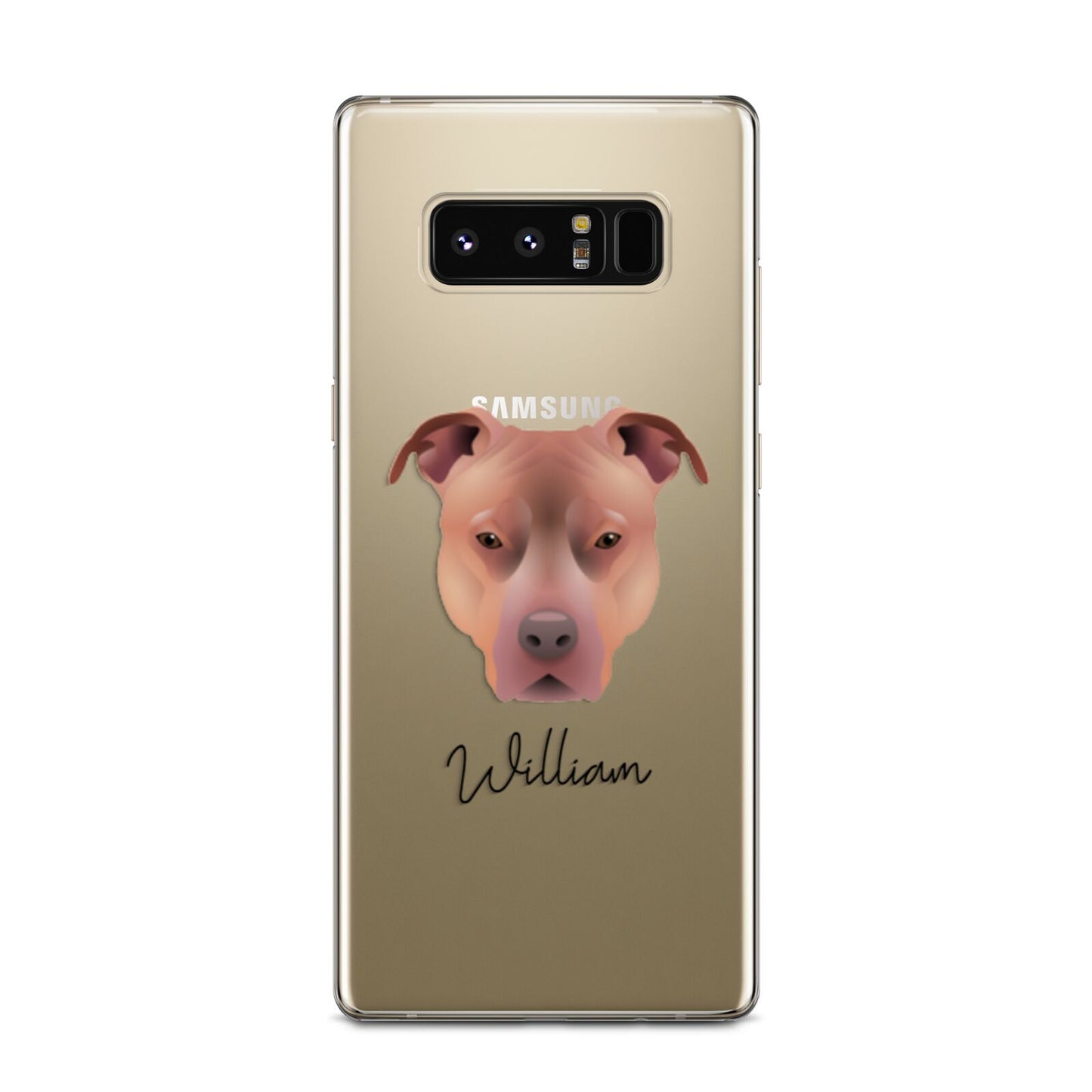 American Pit Bull Terrier Personalised Samsung Galaxy Note 8 Case
