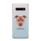 American Pit Bull Terrier Personalised Samsung Galaxy S10 Plus Case