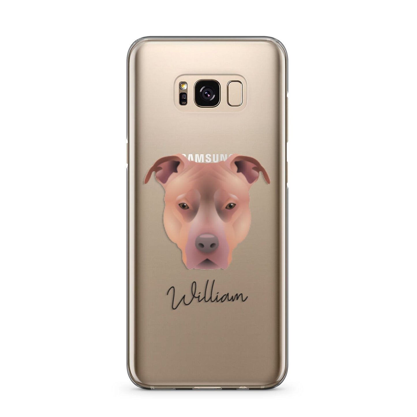 American Pit Bull Terrier Personalised Samsung Galaxy S8 Plus Case