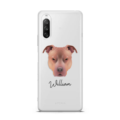 American Pit Bull Terrier Personalised Sony Xperia 10 III Case