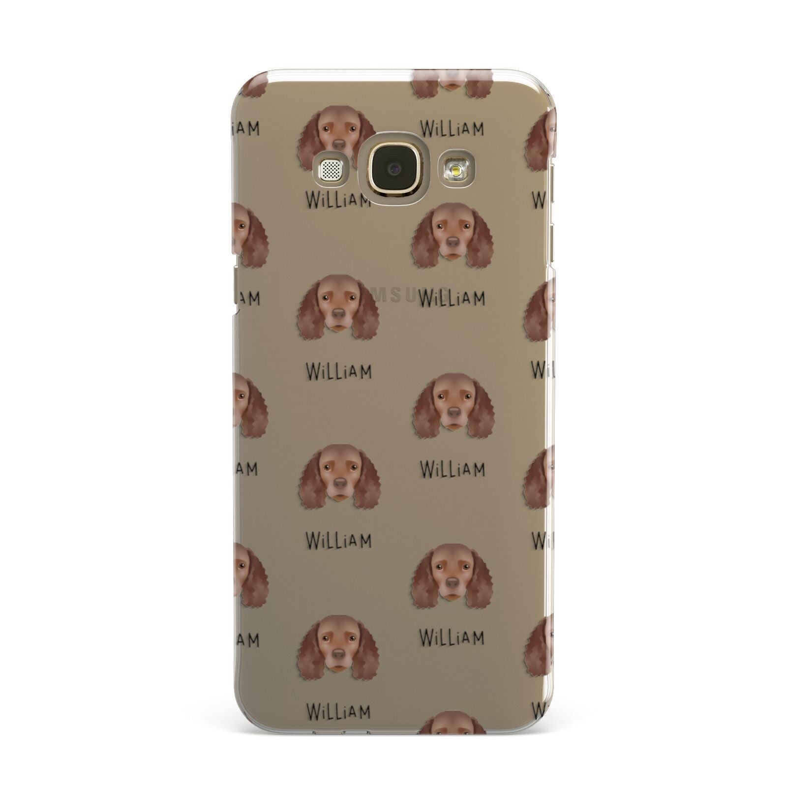 American Water Spaniel Icon with Name Samsung Galaxy A8 Case