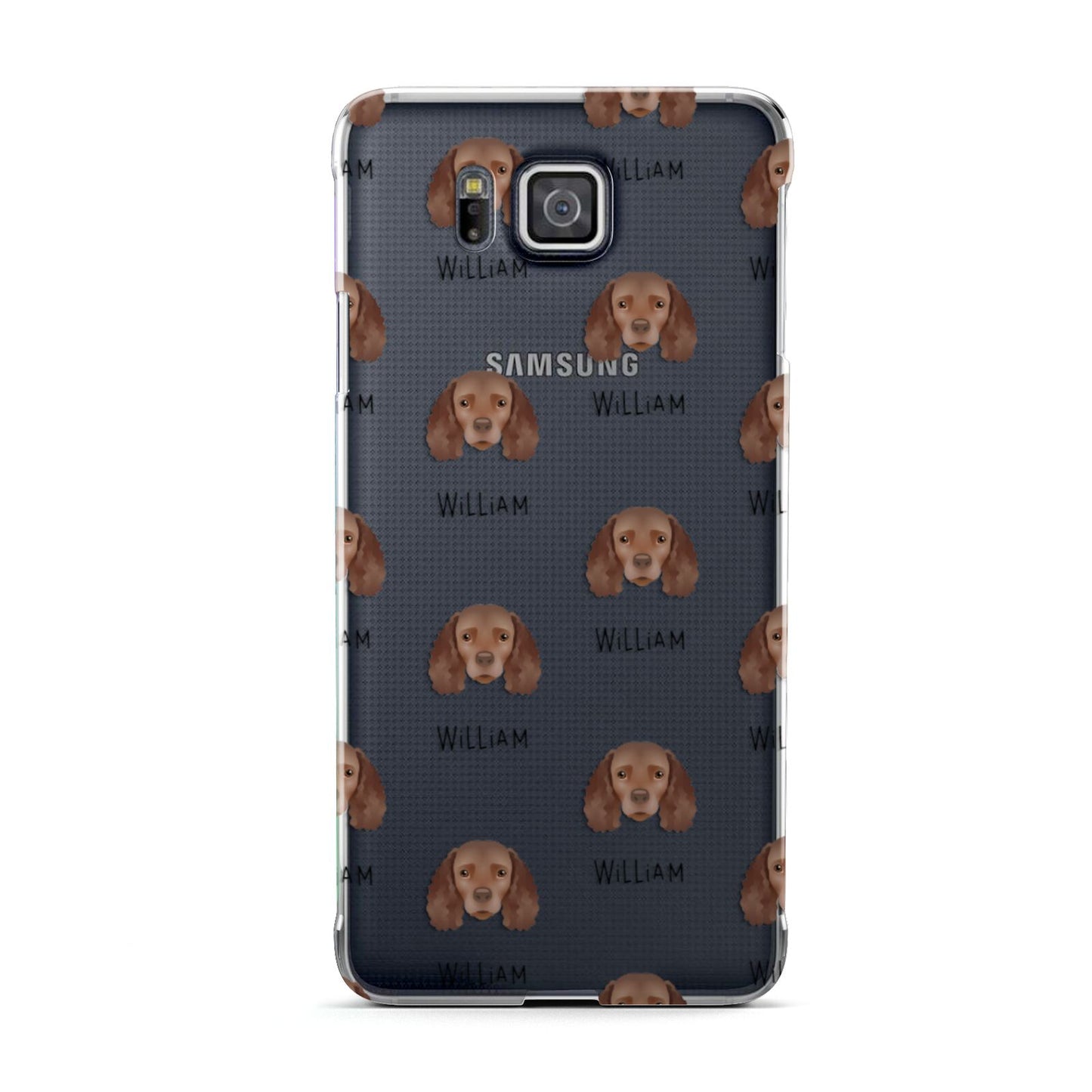 American Water Spaniel Icon with Name Samsung Galaxy Alpha Case