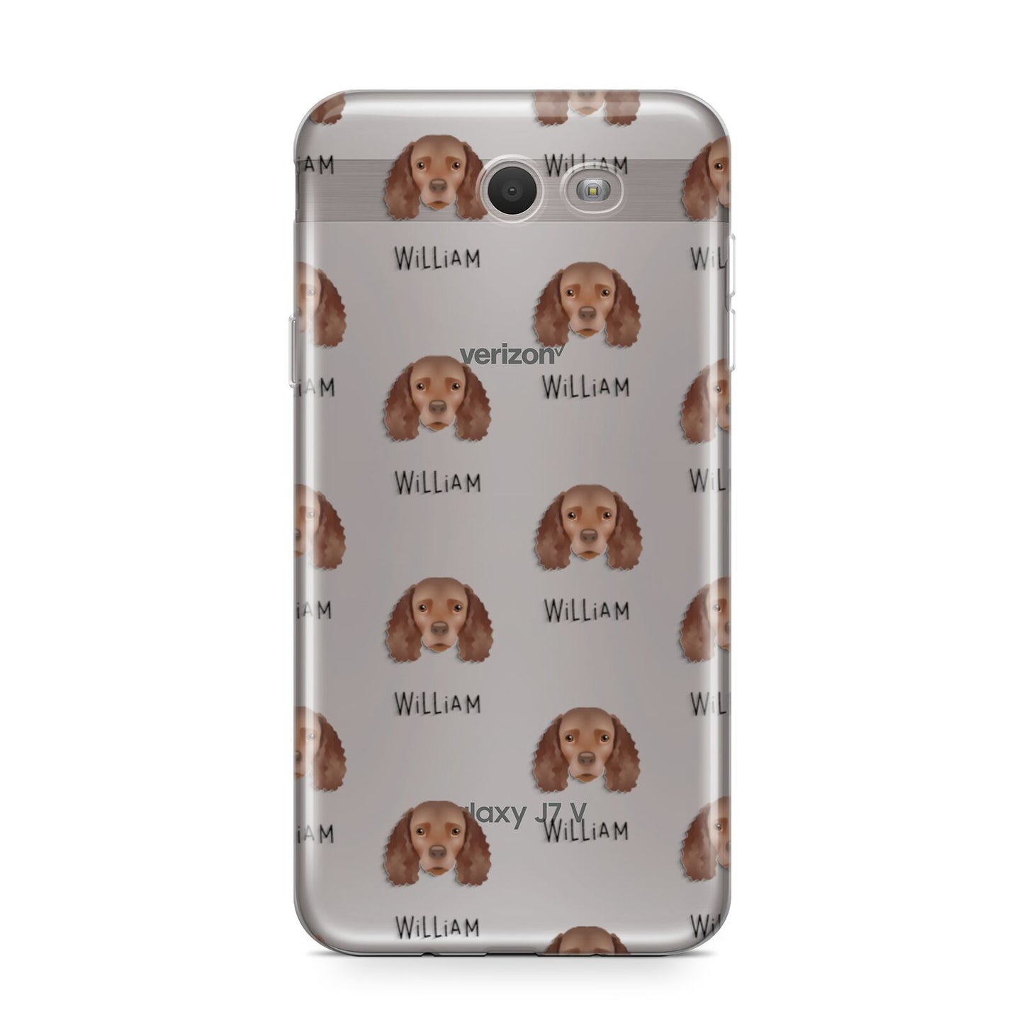 American Water Spaniel Icon with Name Samsung Galaxy J7 2017 Case