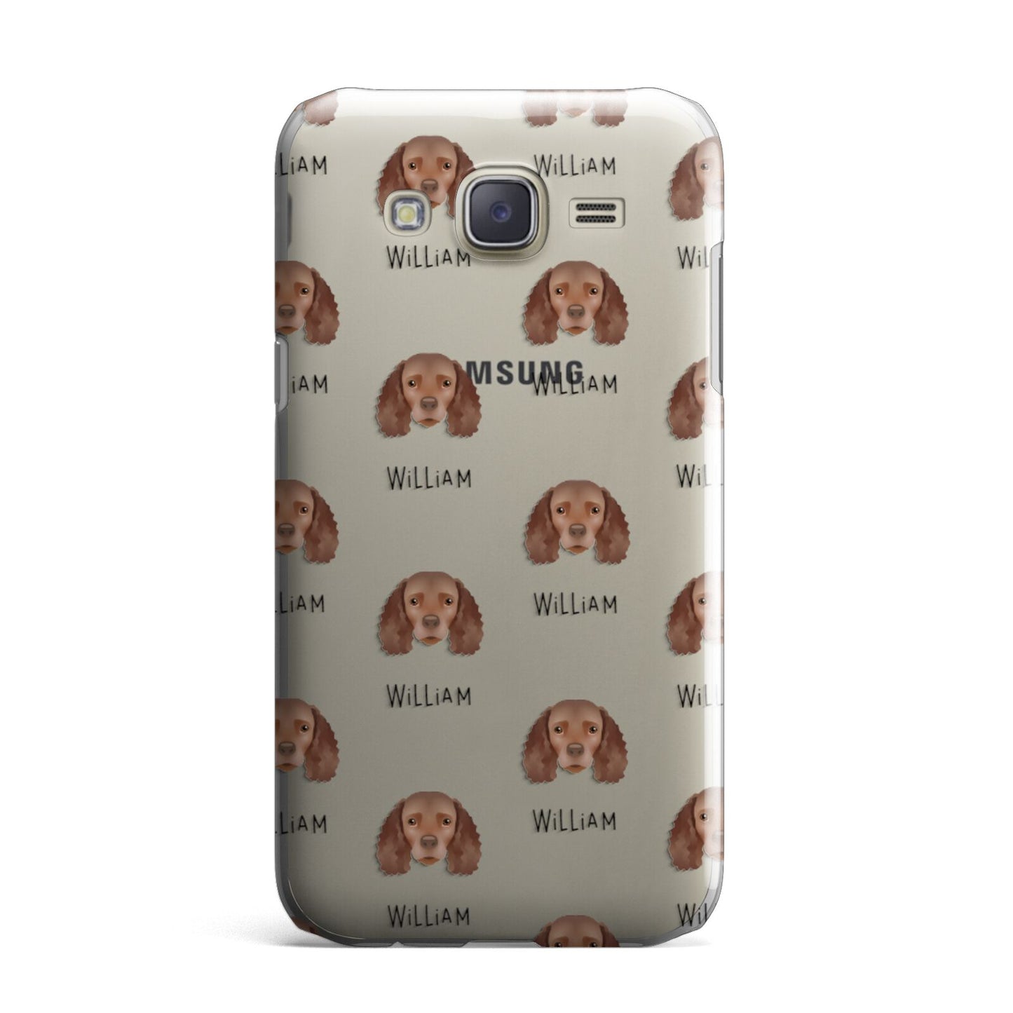 American Water Spaniel Icon with Name Samsung Galaxy J7 Case