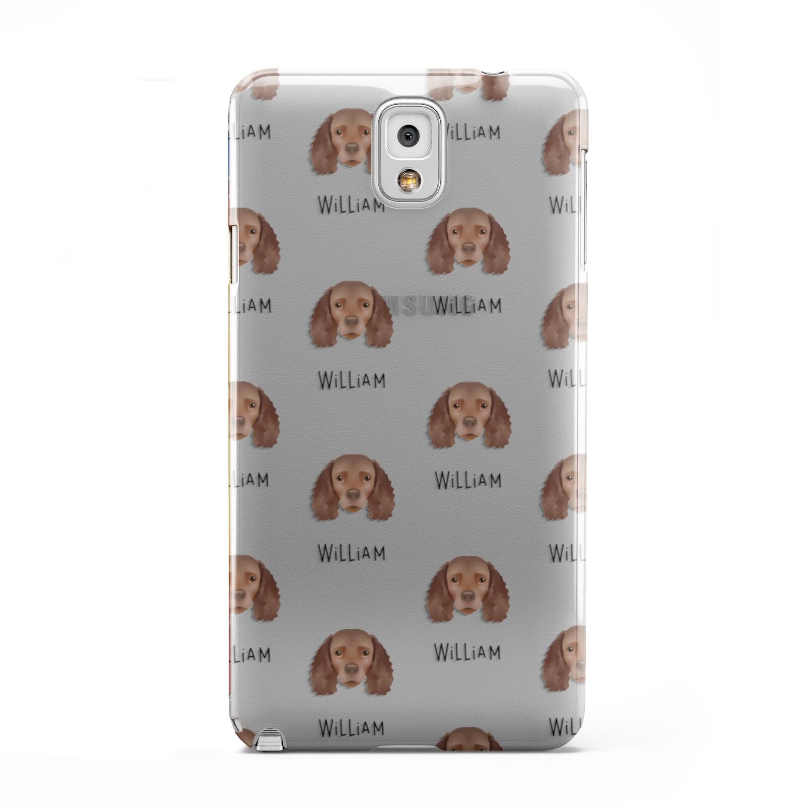 American Water Spaniel Icon with Name Samsung Galaxy Note 3 Case