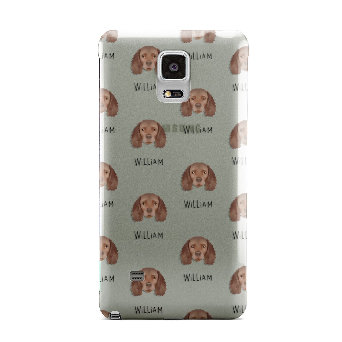American Water Spaniel Icon with Name Samsung Galaxy Note 4 Case