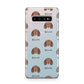 American Water Spaniel Icon with Name Samsung Galaxy S10 Plus Case