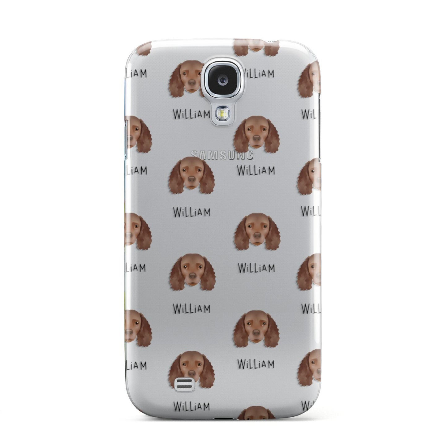 American Water Spaniel Icon with Name Samsung Galaxy S4 Case