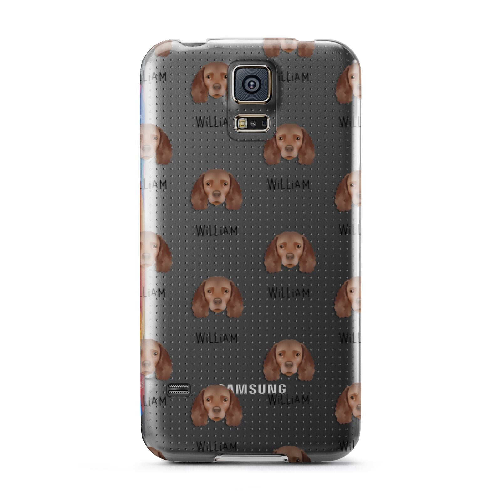 American Water Spaniel Icon with Name Samsung Galaxy S5 Case