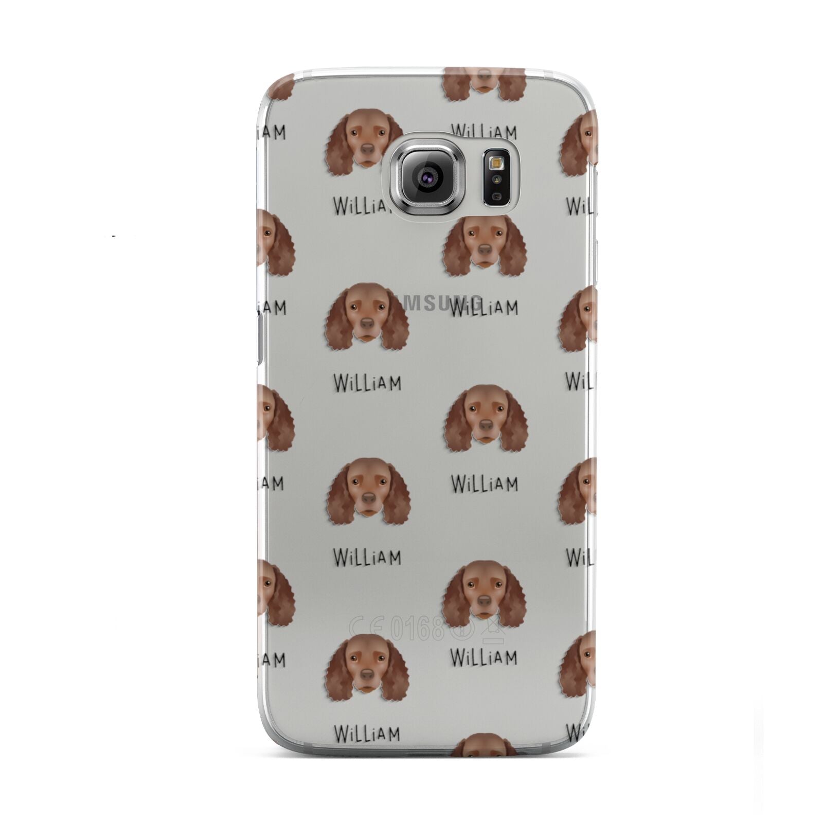 American Water Spaniel Icon with Name Samsung Galaxy S6 Case