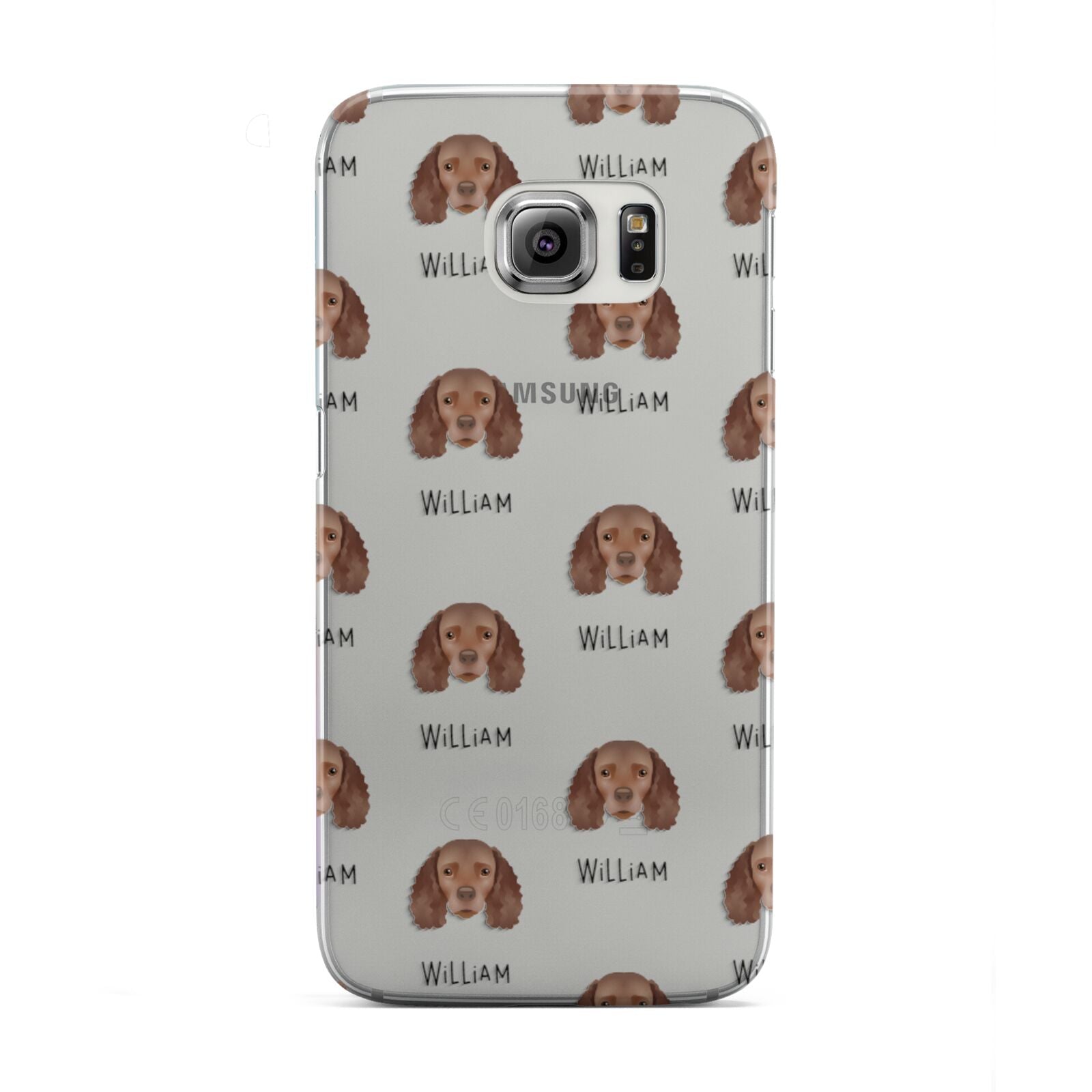 American Water Spaniel Icon with Name Samsung Galaxy S6 Edge Case