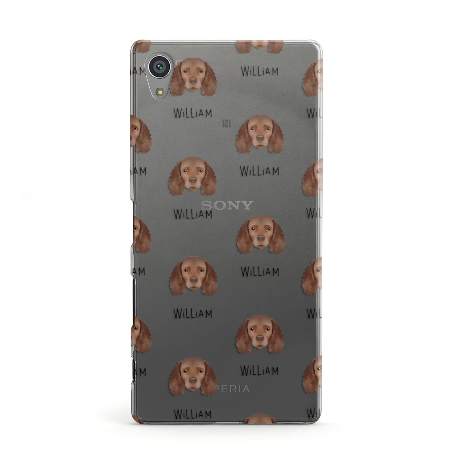 American Water Spaniel Icon with Name Sony Xperia Case