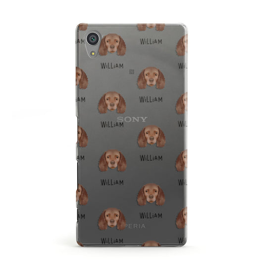 American Water Spaniel Icon with Name Sony Xperia Case