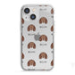 American Water Spaniel Icon with Name iPhone 13 Mini TPU Impact Case with White Edges