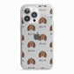 American Water Spaniel Icon with Name iPhone 13 Pro TPU Impact Case with White Edges