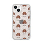 American Water Spaniel Icon with Name iPhone 14 Clear Tough Case Starlight