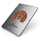 American Water Spaniel Personalised Apple iPad Case on Grey iPad Side View