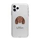 American Water Spaniel Personalised Apple iPhone 11 Pro in Silver with Bumper Case