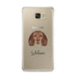 American Water Spaniel Personalised Samsung Galaxy A9 2016 Case on gold phone