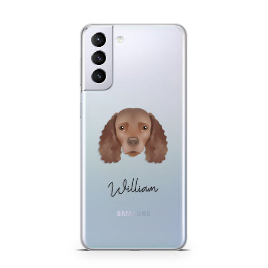 American Water Spaniel Personalised Samsung S21 Plus Phone Case