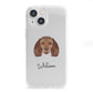 American Water Spaniel Personalised iPhone 13 Mini Clear Bumper Case