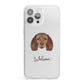 American Water Spaniel Personalised iPhone 13 Pro Max Clear Bumper Case