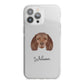 American Water Spaniel Personalised iPhone 13 Pro Max TPU Impact Case with White Edges