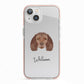 American Water Spaniel Personalised iPhone 13 TPU Impact Case with Pink Edges