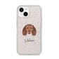 American Water Spaniel Personalised iPhone 14 Glitter Tough Case Starlight