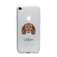 American Water Spaniel Personalised iPhone 7 Bumper Case on Silver iPhone
