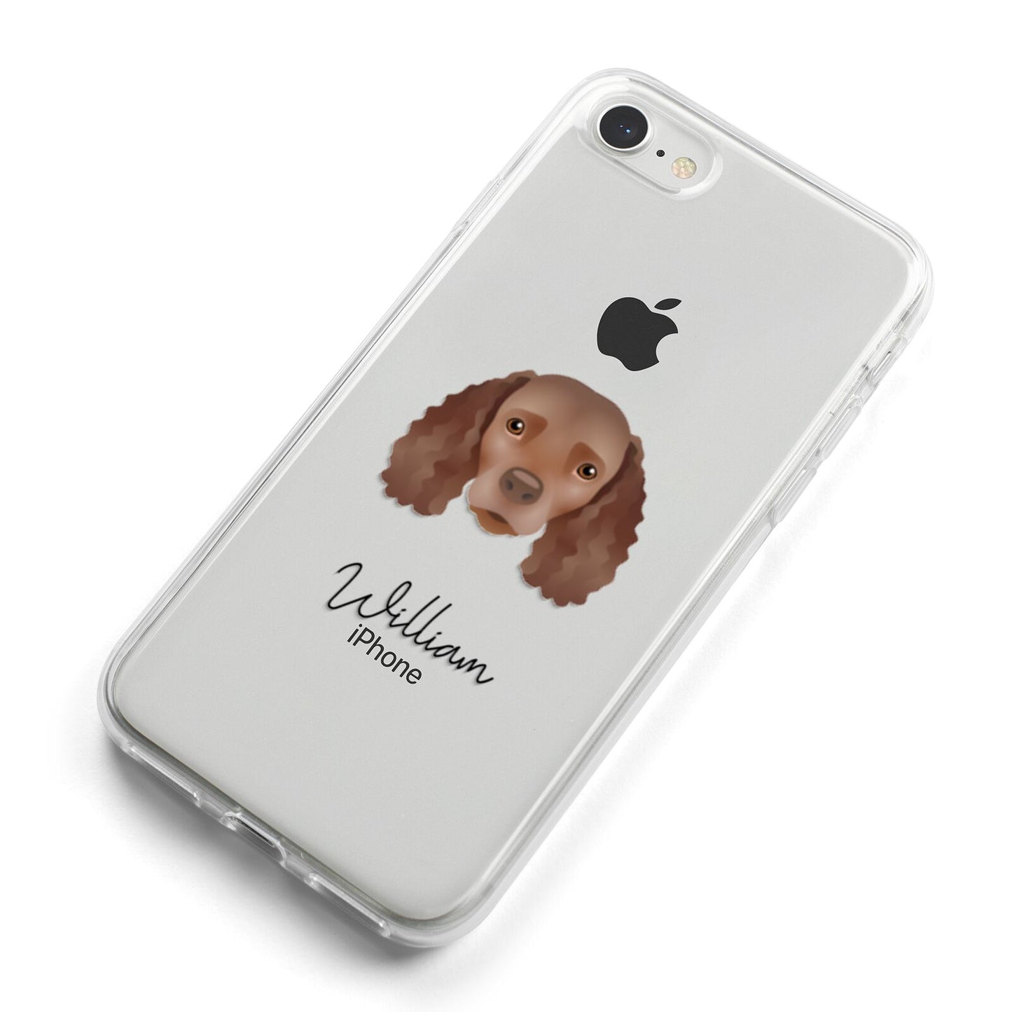 American Water Spaniel Personalised iPhone 8 Bumper Case on Silver iPhone Alternative Image