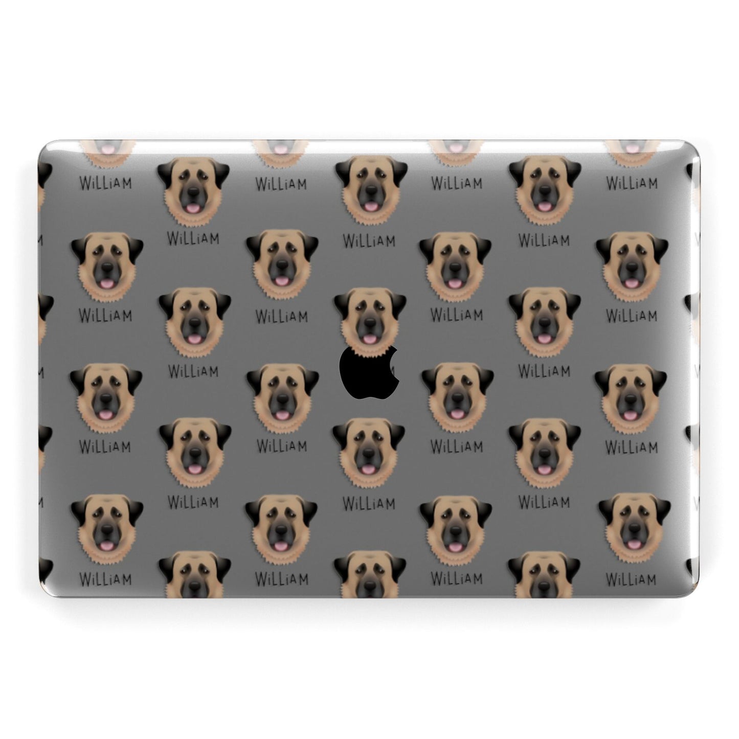 Anatolian Shepherd Dog Icon with Name Apple MacBook Case