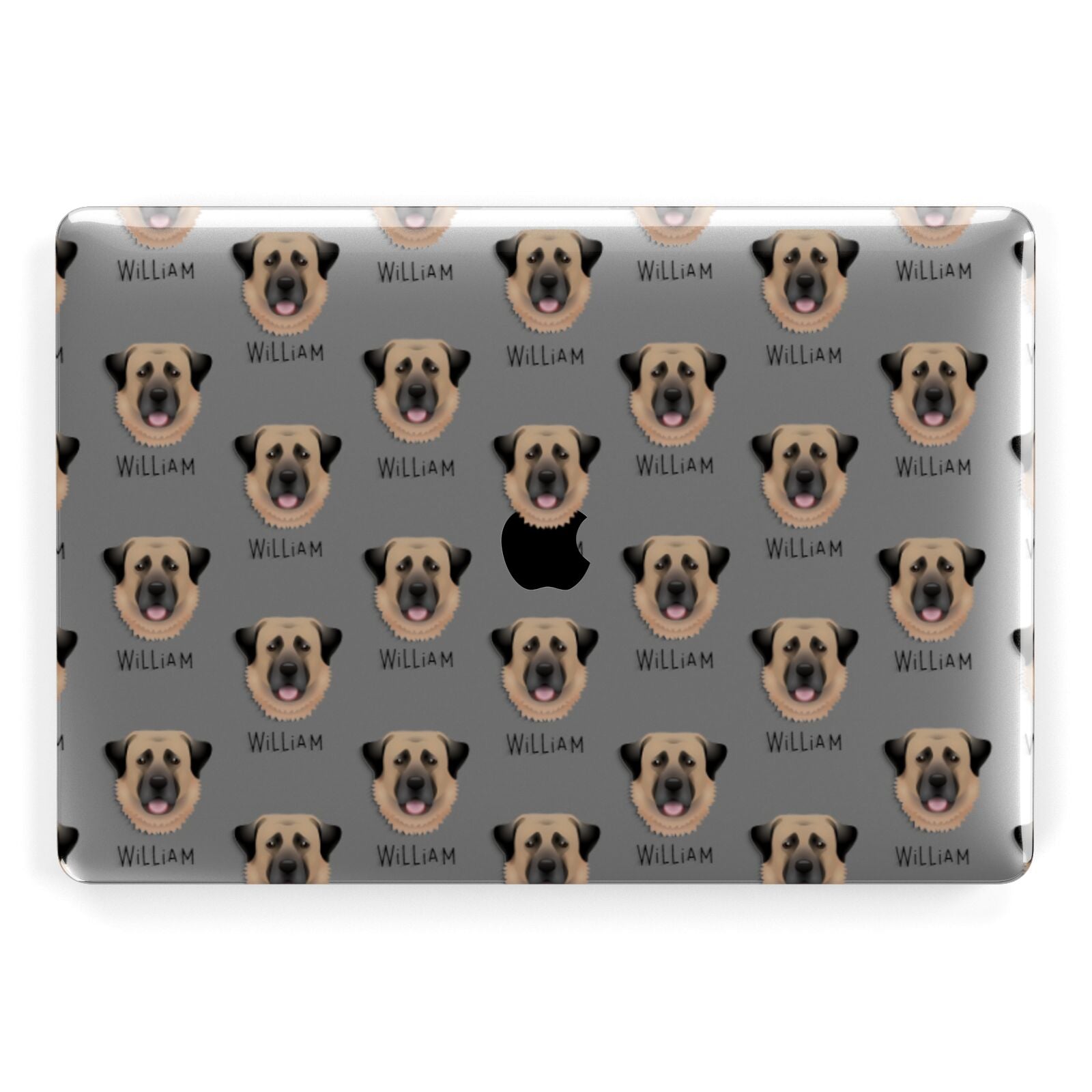 Anatolian Shepherd Dog Icon with Name Apple MacBook Case