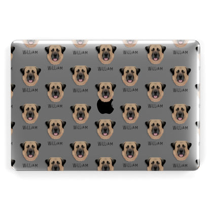 Anatolian Shepherd Dog Icon with Name Apple MacBook Case