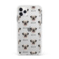 Anatolian Shepherd Dog Icon with Name Apple iPhone 11 Pro Max in Silver with White Impact Case