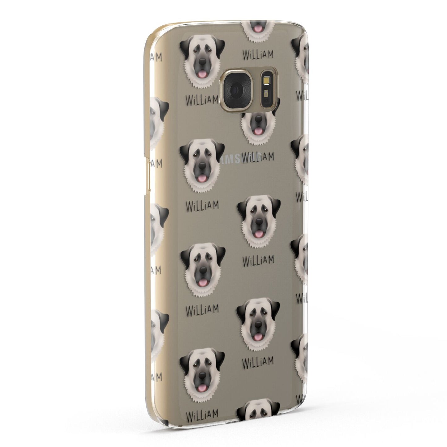 Anatolian Shepherd Dog Icon with Name Samsung Galaxy Case Fourty Five Degrees