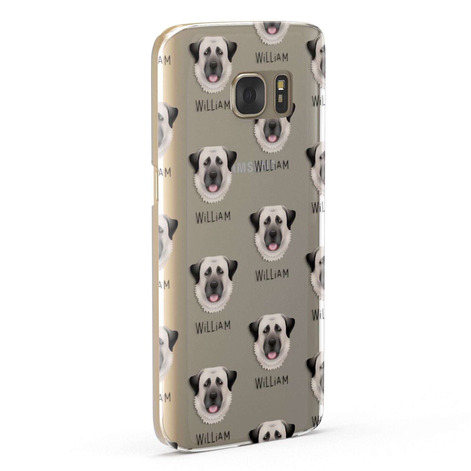 Anatolian Shepherd Dog Icon with Name Samsung Galaxy Case Fourty Five Degrees