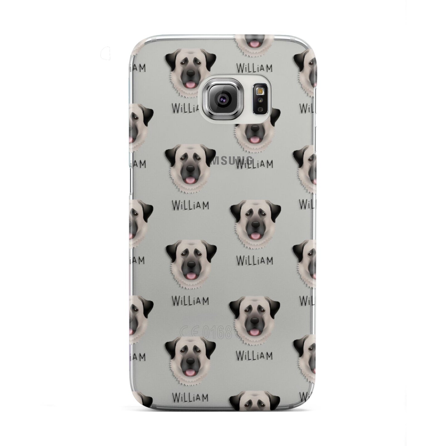 Anatolian Shepherd Dog Icon with Name Samsung Galaxy S6 Edge Case