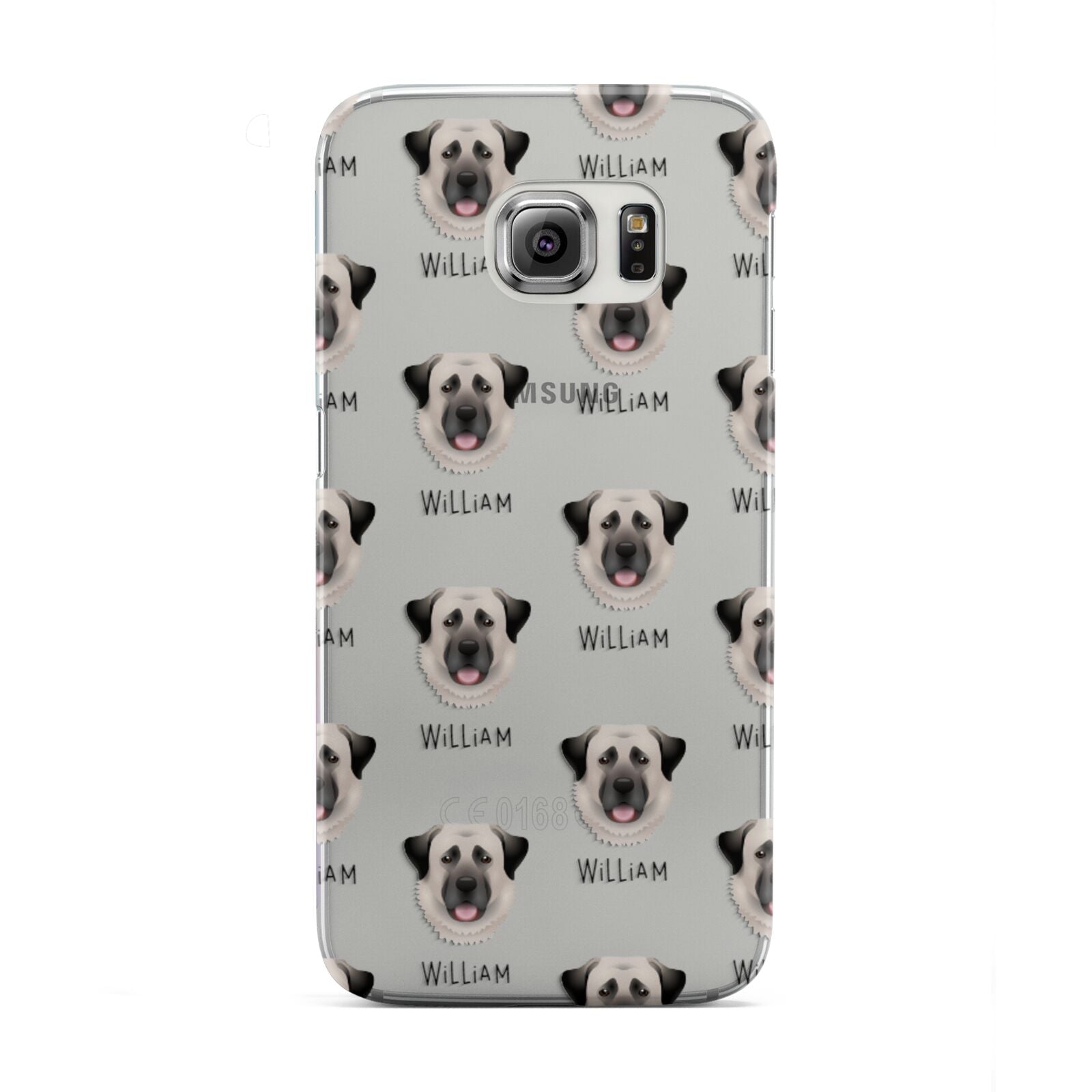 Anatolian Shepherd Dog Icon with Name Samsung Galaxy S6 Edge Case