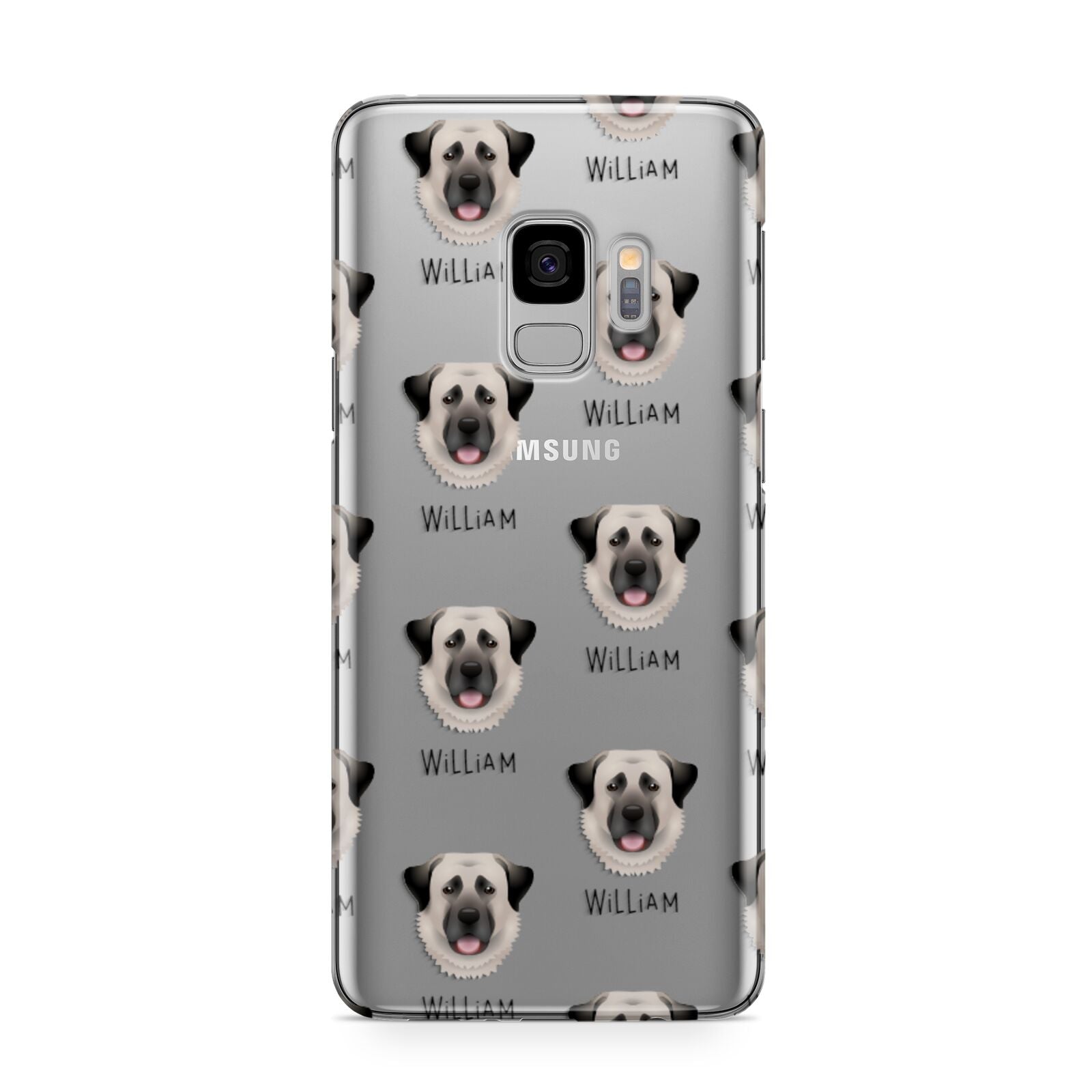 Anatolian Shepherd Dog Icon with Name Samsung Galaxy S9 Case