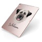 Anatolian Shepherd Dog Personalised Apple iPad Case on Rose Gold iPad Side View