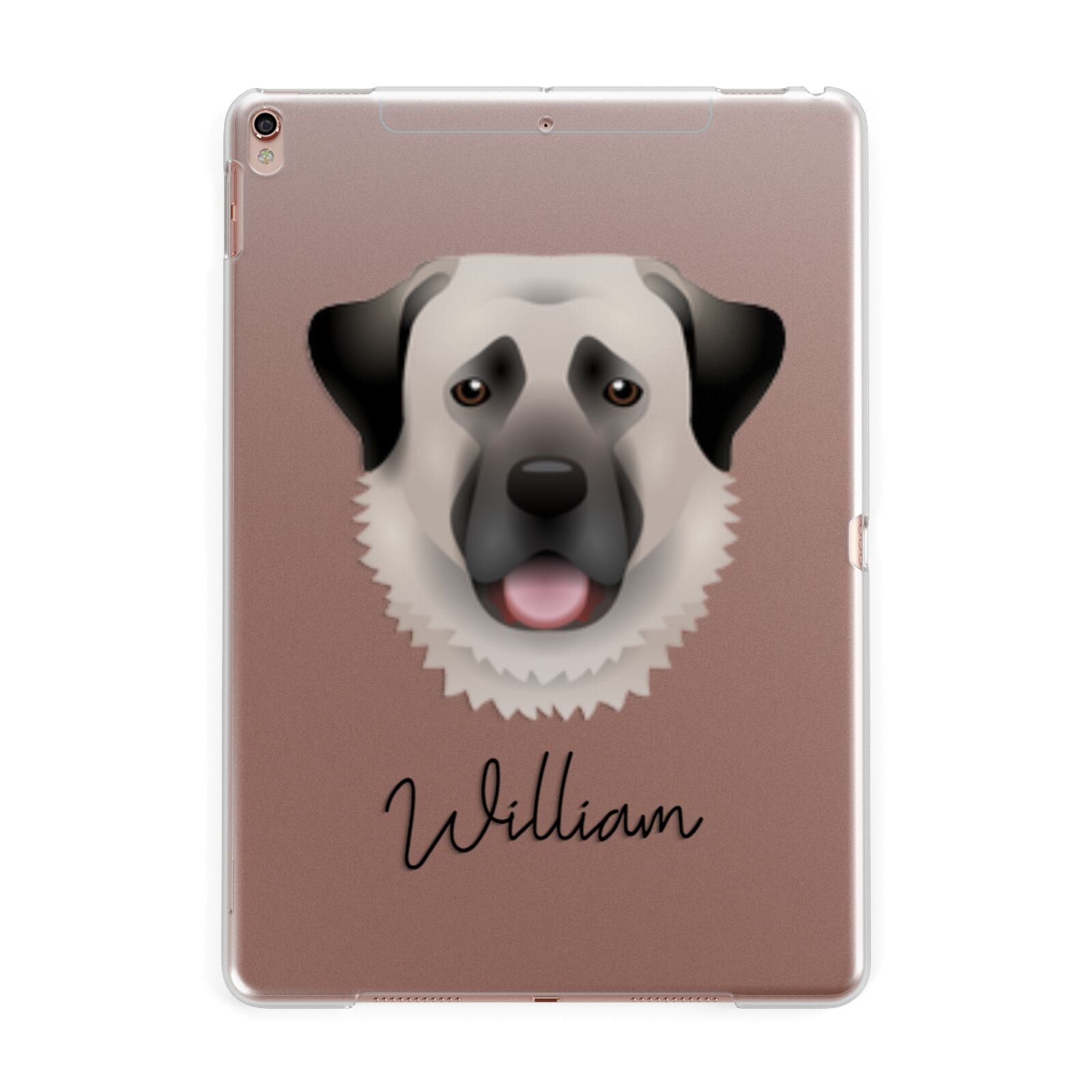 Anatolian Shepherd Dog Personalised Apple iPad Rose Gold Case